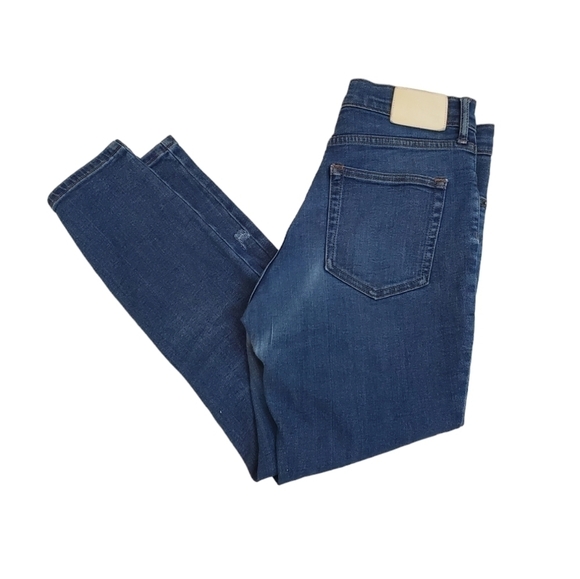 Everlane The High Rise Skinny blue cropped jeans pants SIZE 28 - Picture 2 of 10